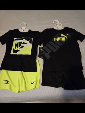 Puma Black Athletic 2 Piece Set And A Nike Athletic 2 Piece Set. Size 4T